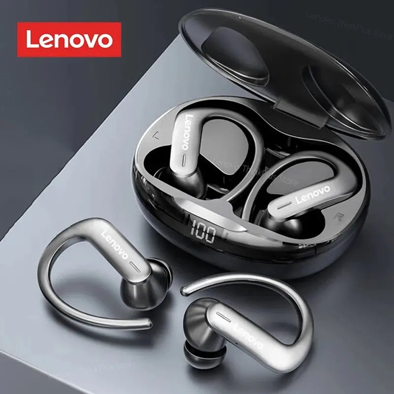 Audífonos In Ear Bluetooth Lenovo T50 Negro, con ganchos para las orejas