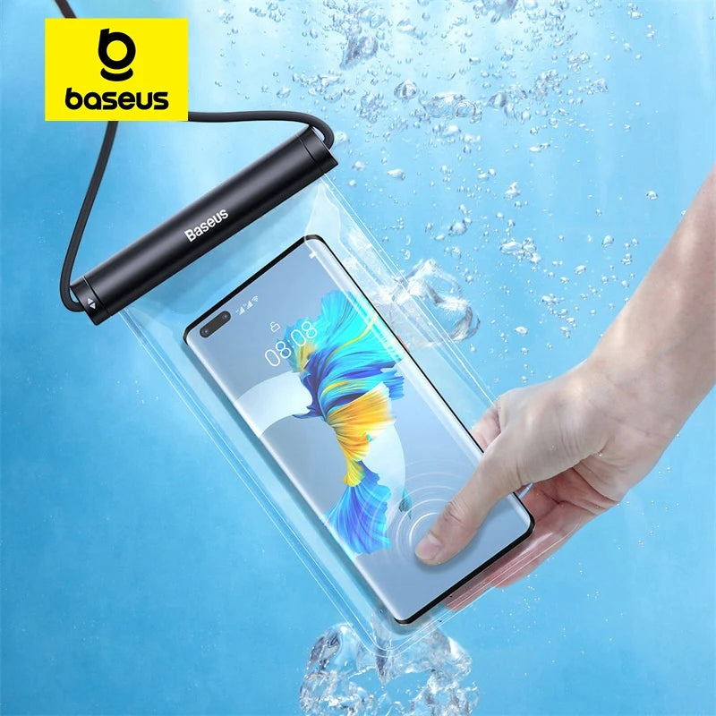 Baseus-funda Universal impermeable para teléfono móvil, bolsa de natación a prueba de agua IPX8