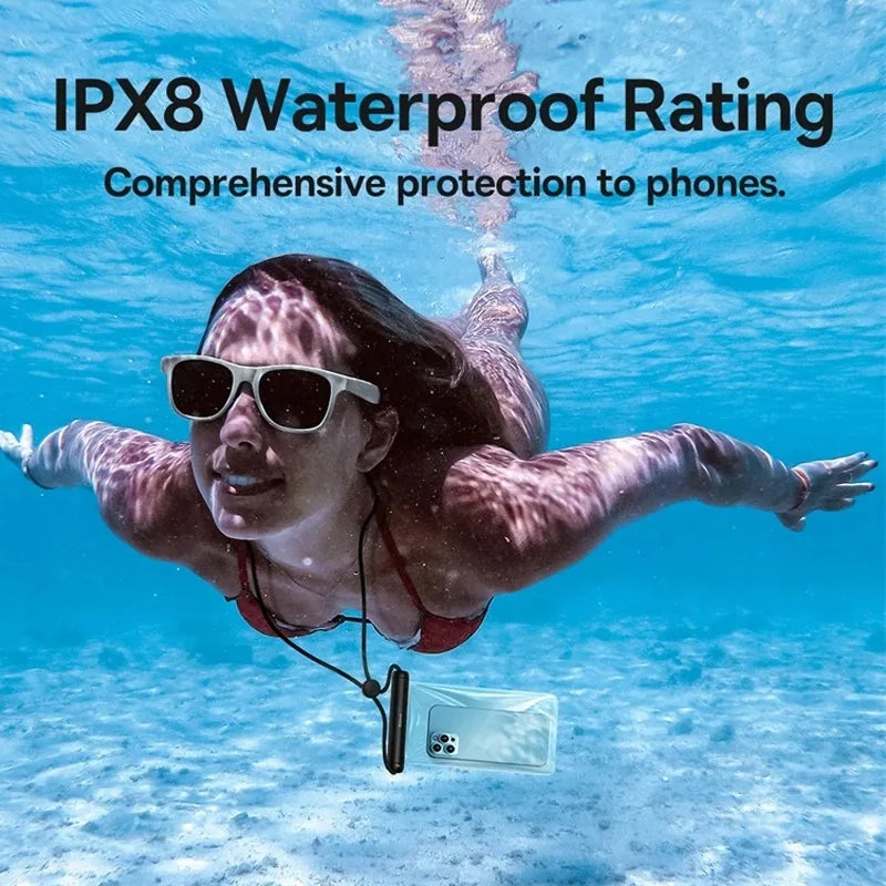 Baseus-funda Universal impermeable para teléfono móvil, bolsa de natación a prueba de agua IPX8