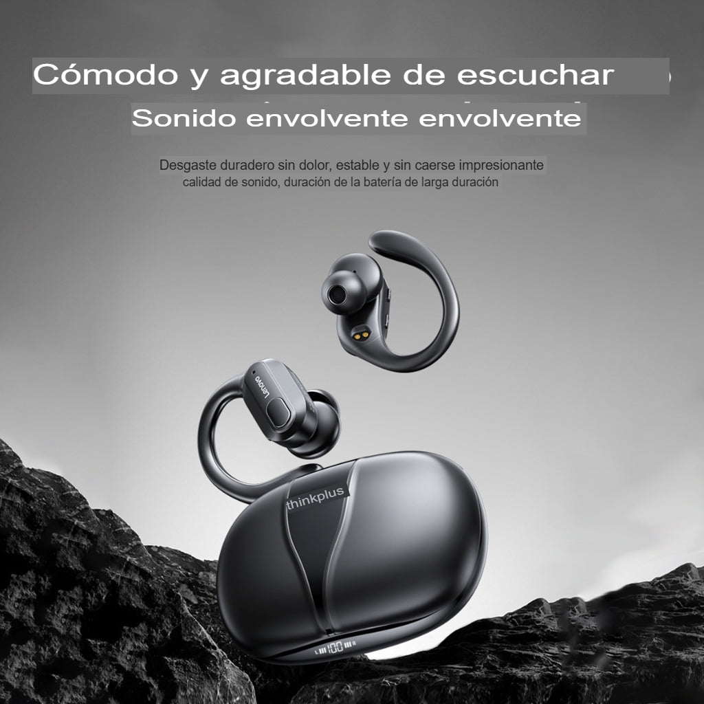 Auriculares Bluetooth 5.3 Lenovo Xt80 Thinkplus originales negros