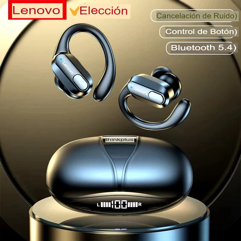 Auriculares Bluetooth 5.3 Lenovo Xt80 Thinkplus originales negros