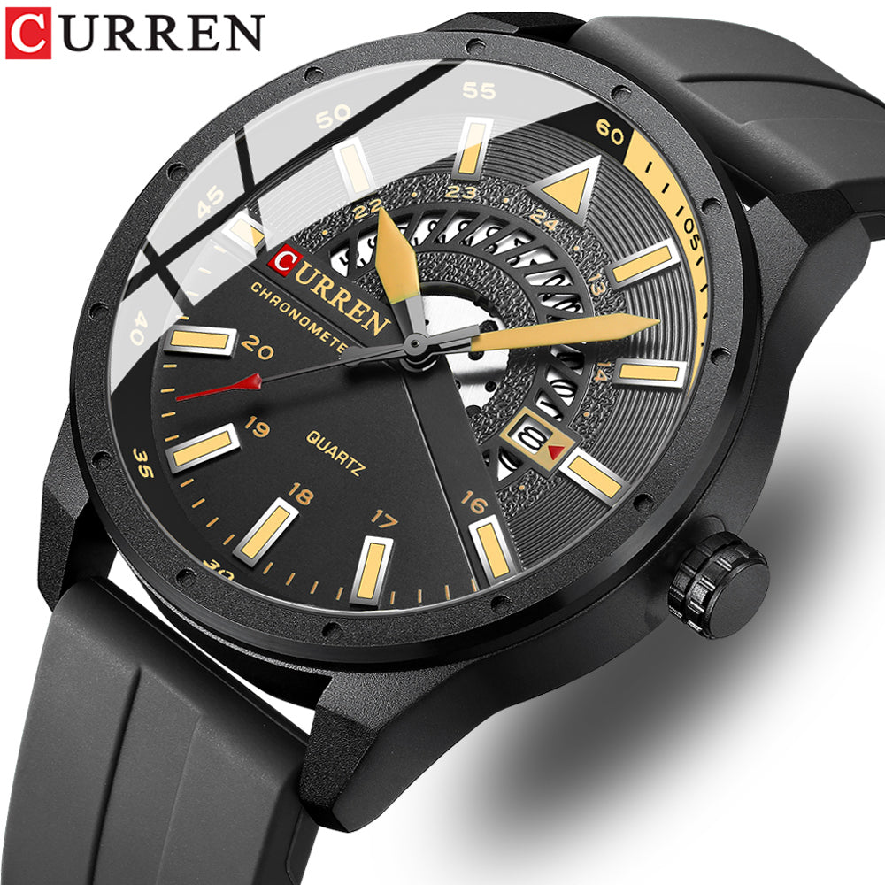 Reloj analógico Curren Original para hombre, correa impermeable